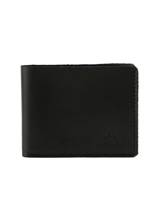 Alvaro Castagnino Black Coloured Two Fold Leather Wallet for Men