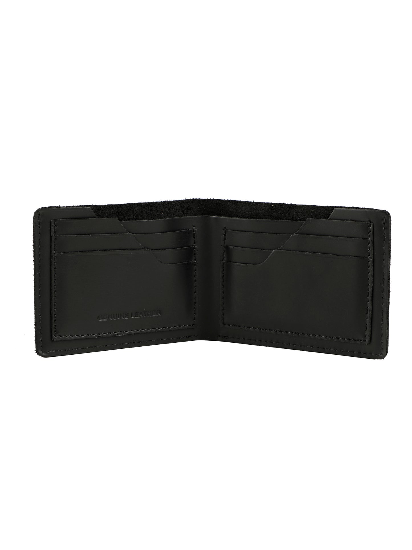 Alvaro Castagnino Black Coloured Two Fold Leather Wallet for Men