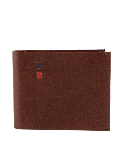 Alvaro Castagnino Brown Coloured Two Fold Leather Wallet for Men