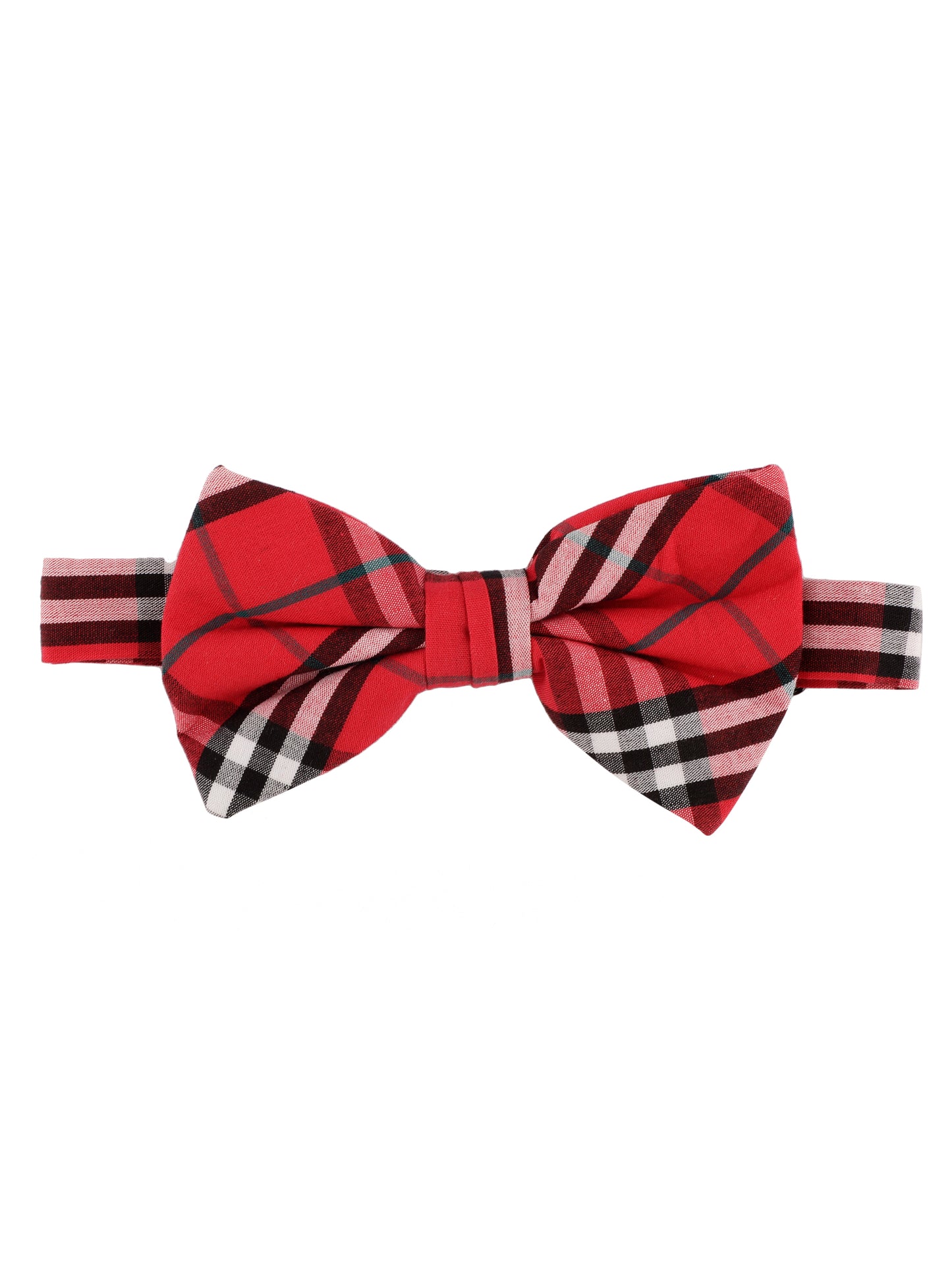 Alvaro Castagnino Men Red & Multicolored Striped Bow Tie