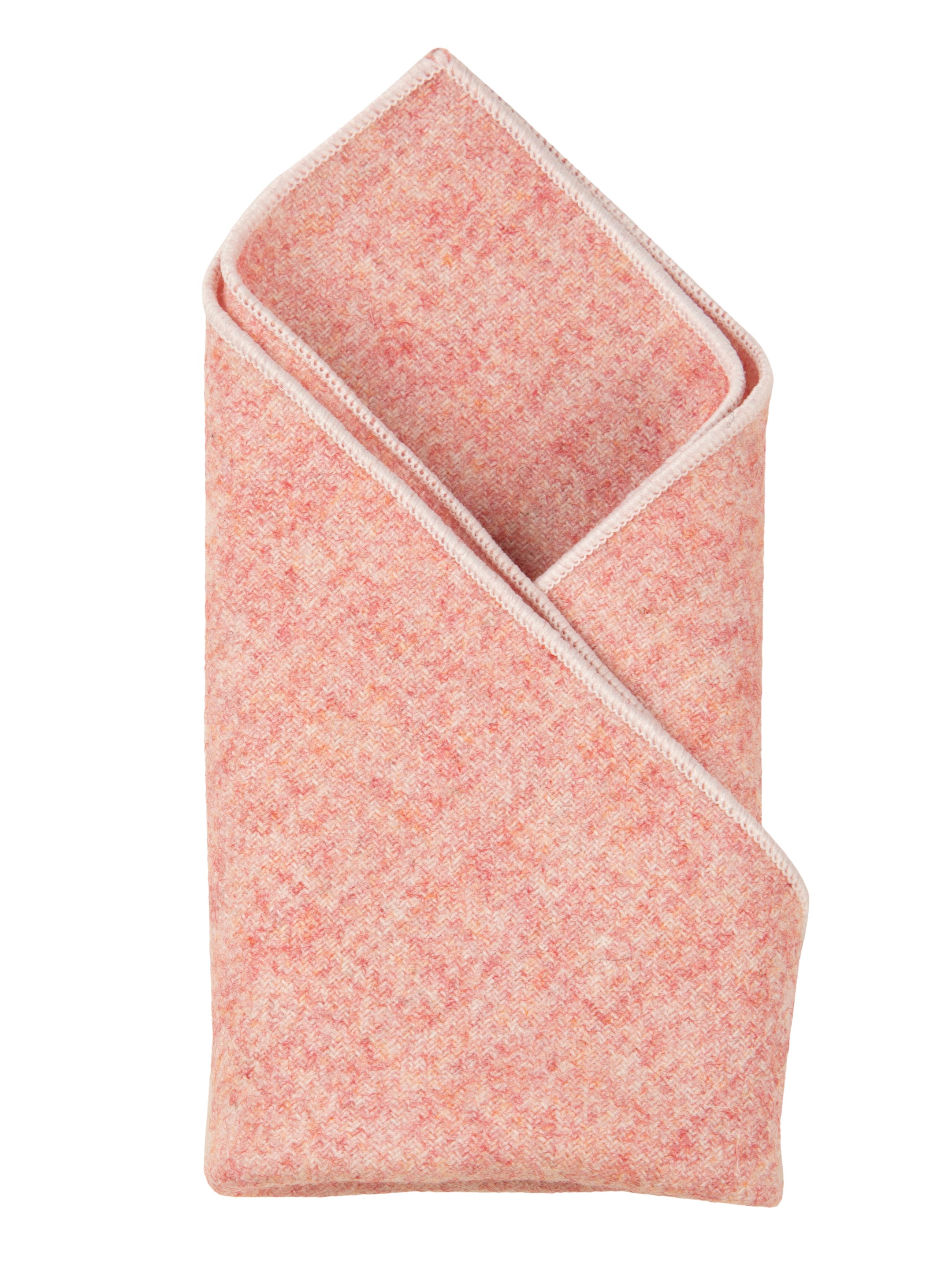 Alvaro Castagnino Orange Colored Microfiber Pocket Square for Men