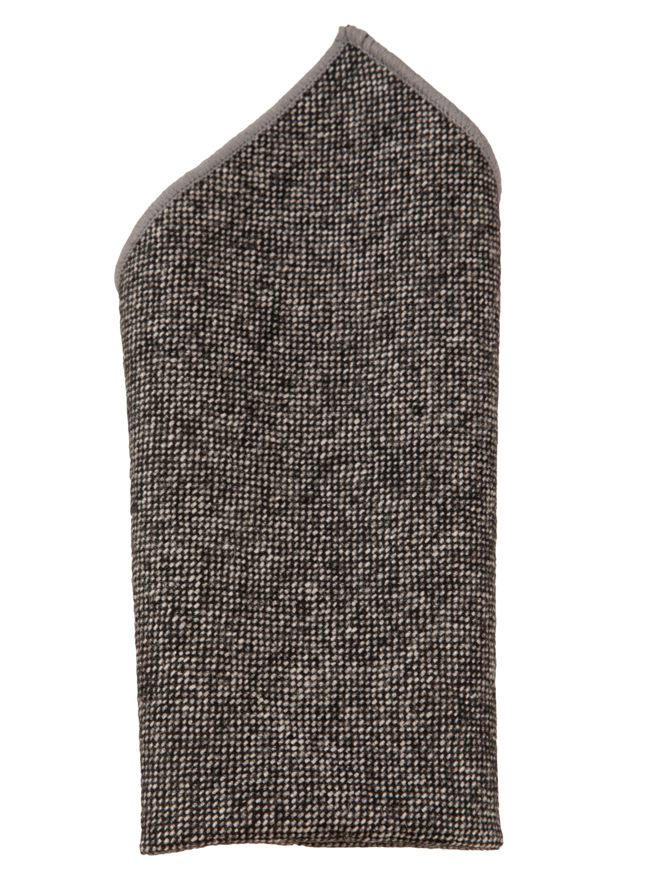 Alvaro Castagnino Grey Colored Microfiber Pocket Square for Men