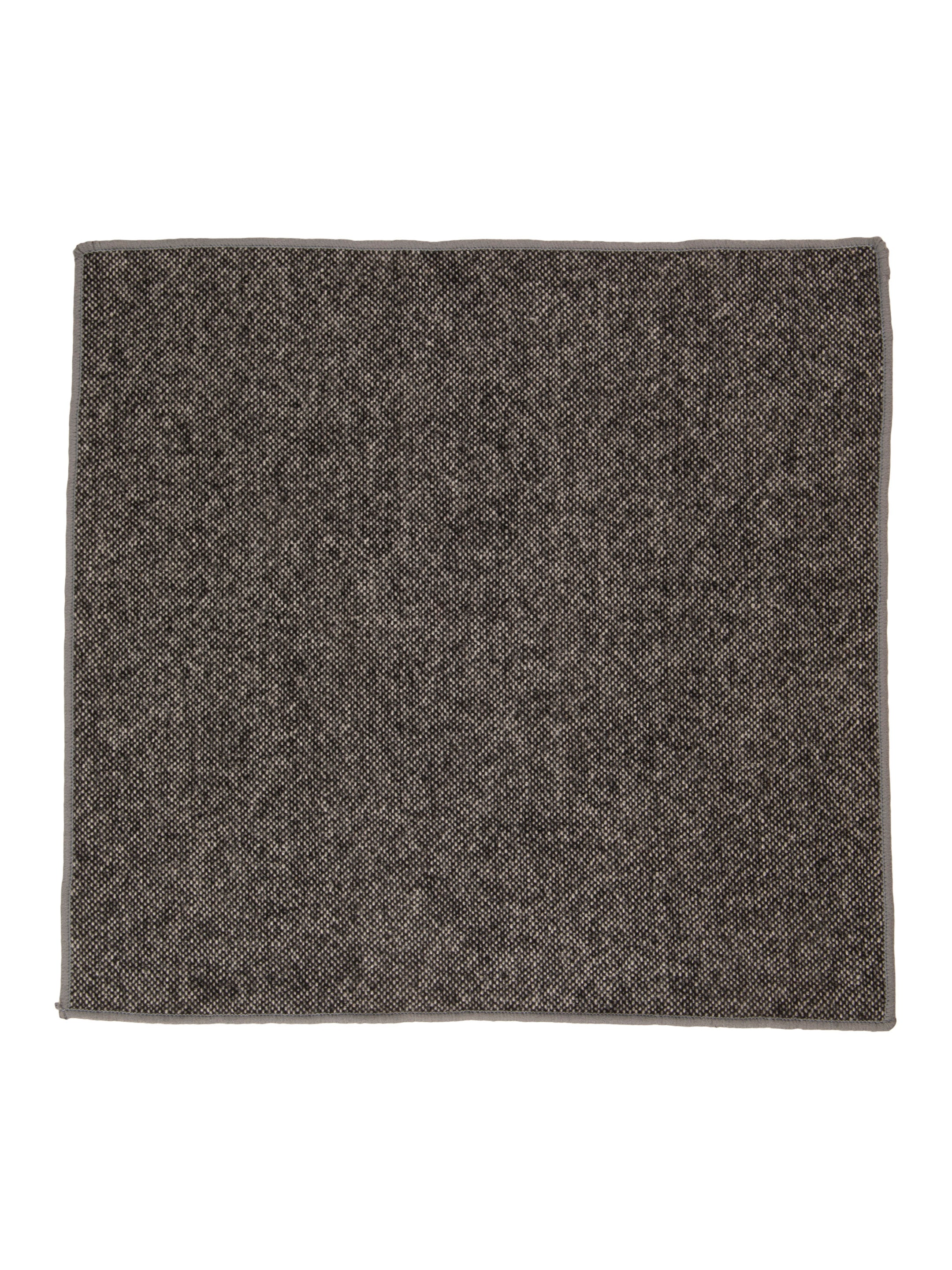 Alvaro Castagnino Grey Colored Microfiber Pocket Square for Men