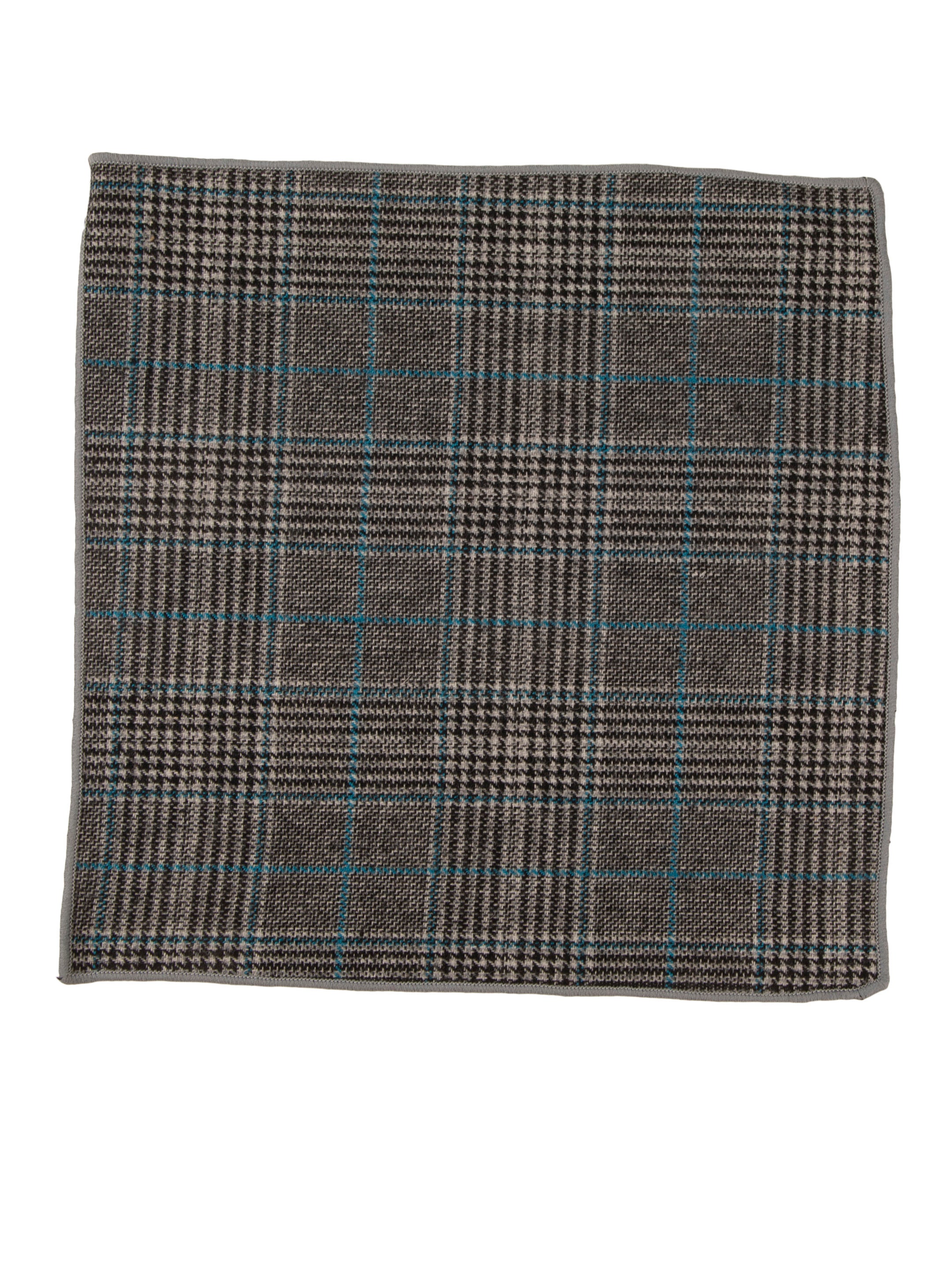 Alvaro Castagnino Black Colored Microfiber Pocket Square for Men