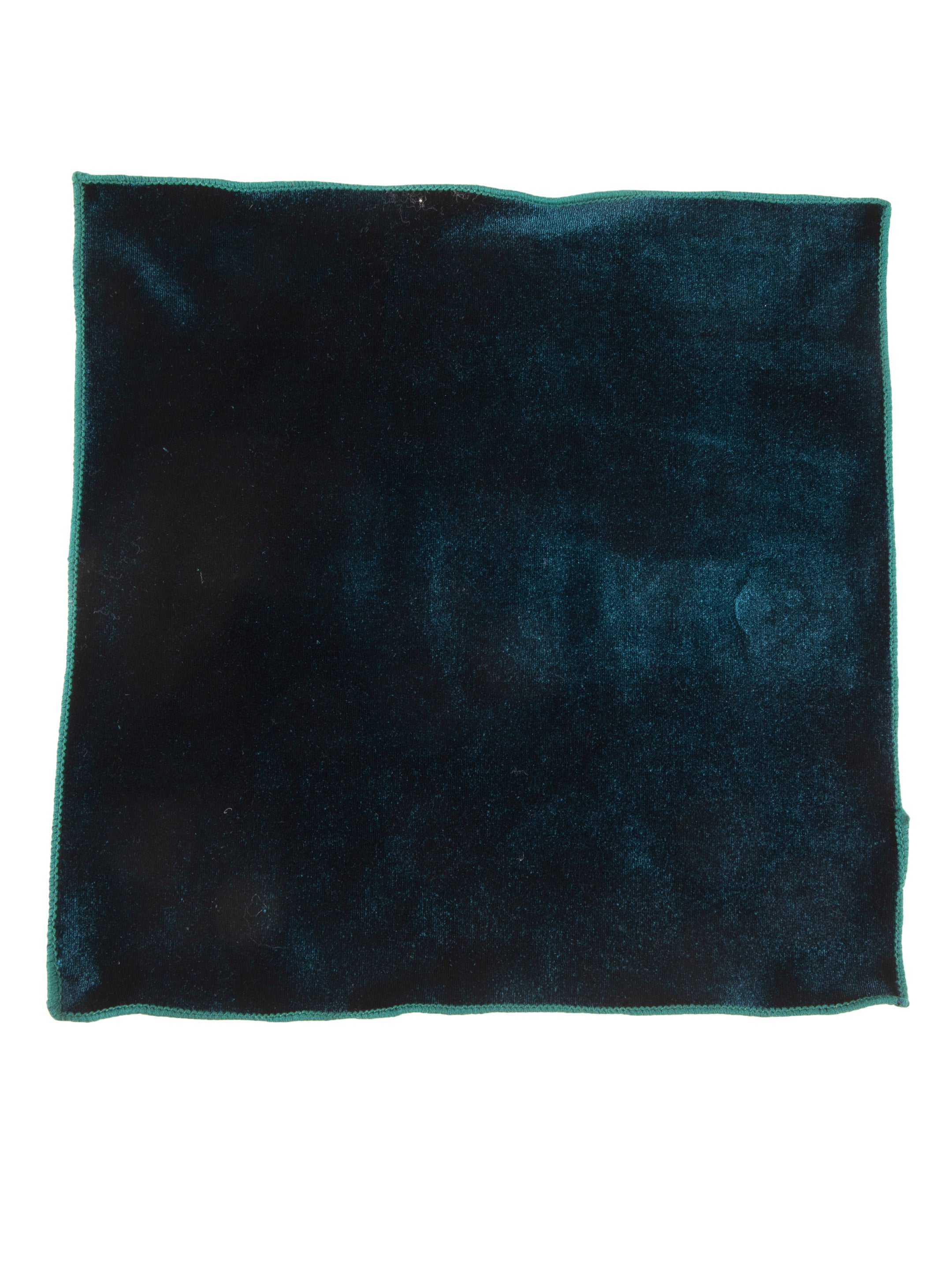 Alvaro Castagnino Turquoise Blue Colored Microfiber Pocket Square for Men