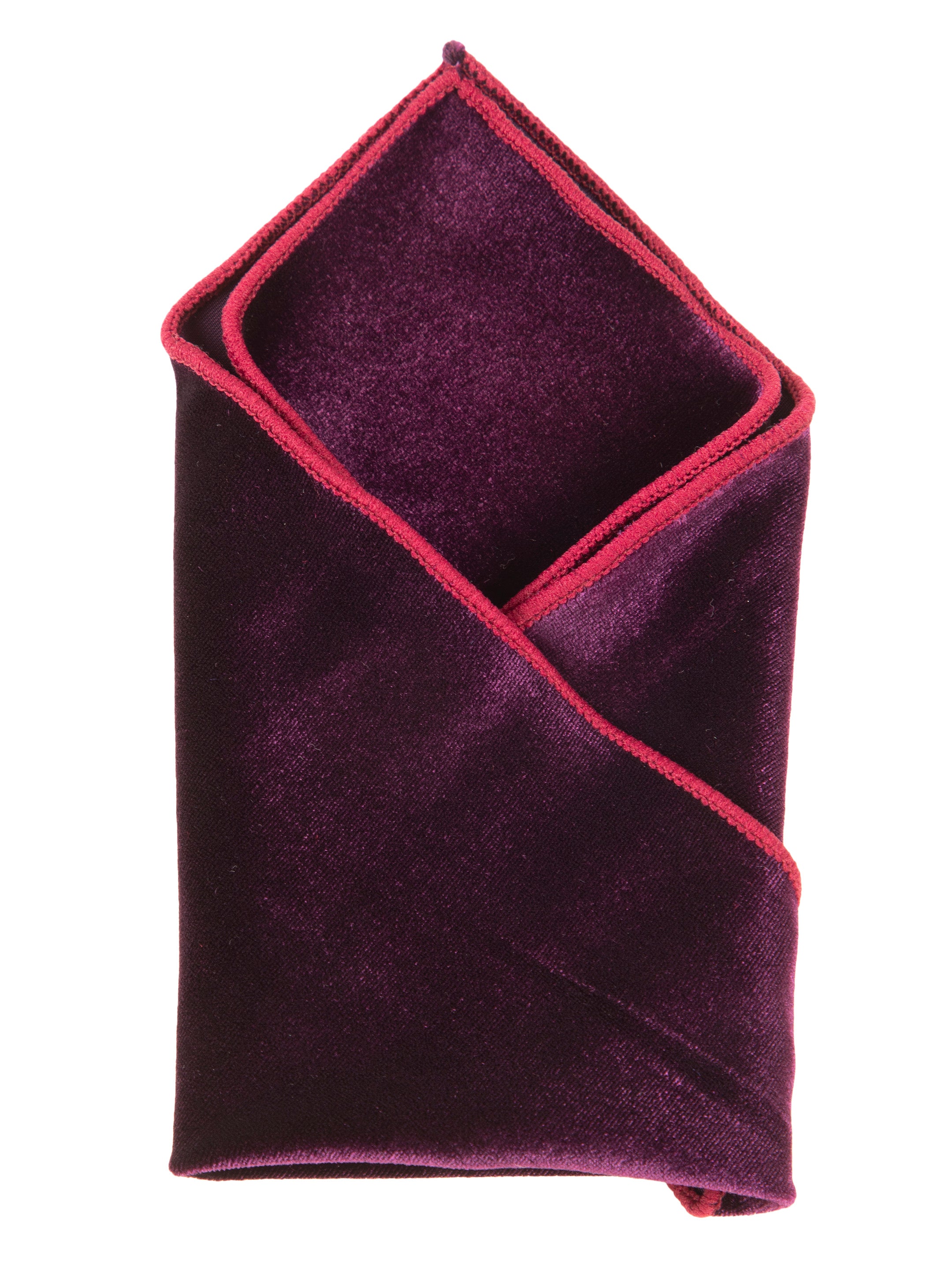 Wine Luxury Velvet Pocket Square