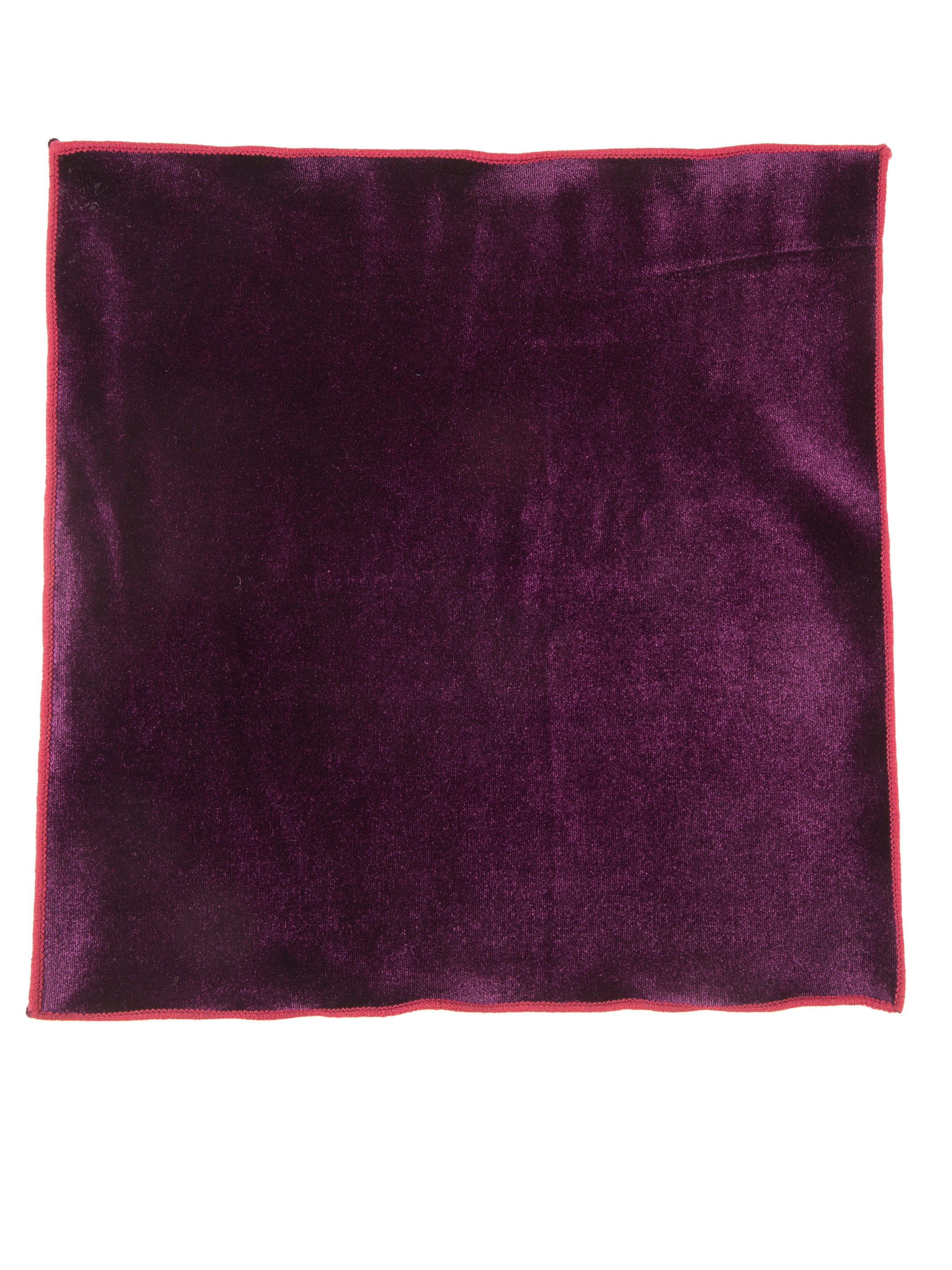 Alvaro Castagnino Burgundy & Red Colored Microfiber Pocket Square for Men