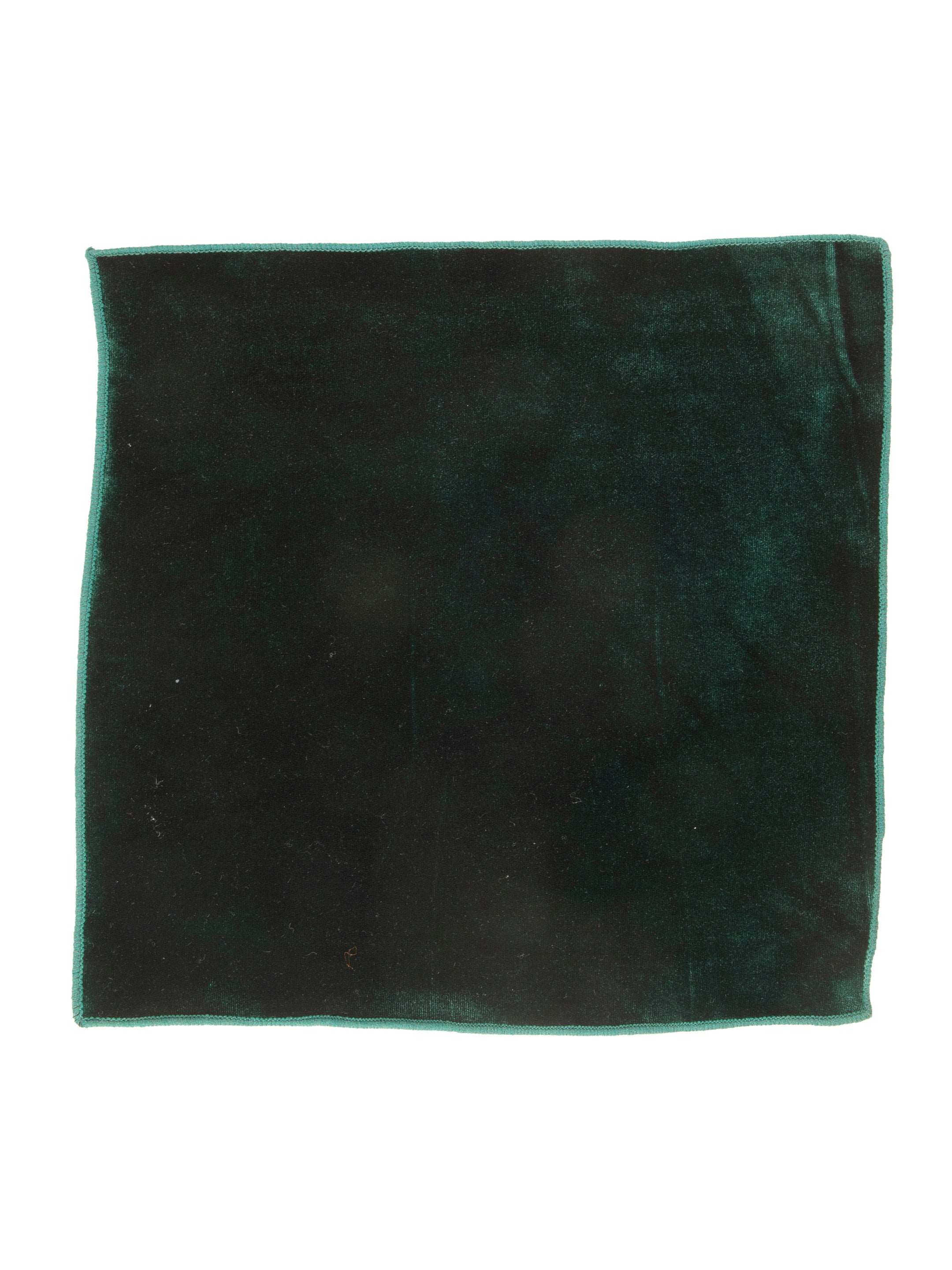 Alvaro Castagnino Green Colored Microfiber Pocket Square for Men