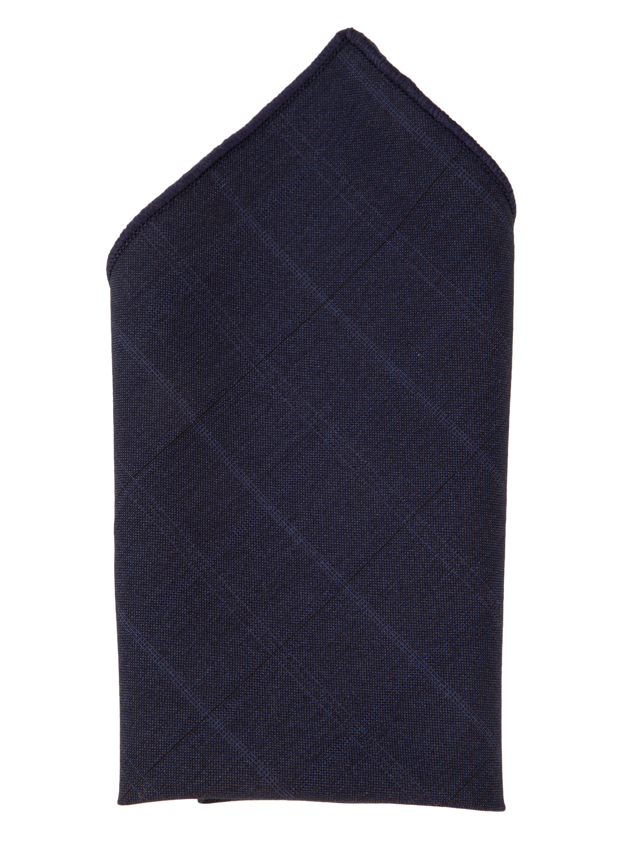 Alvaro Castagnino Black Colored Microfiber Pocket Square for Men