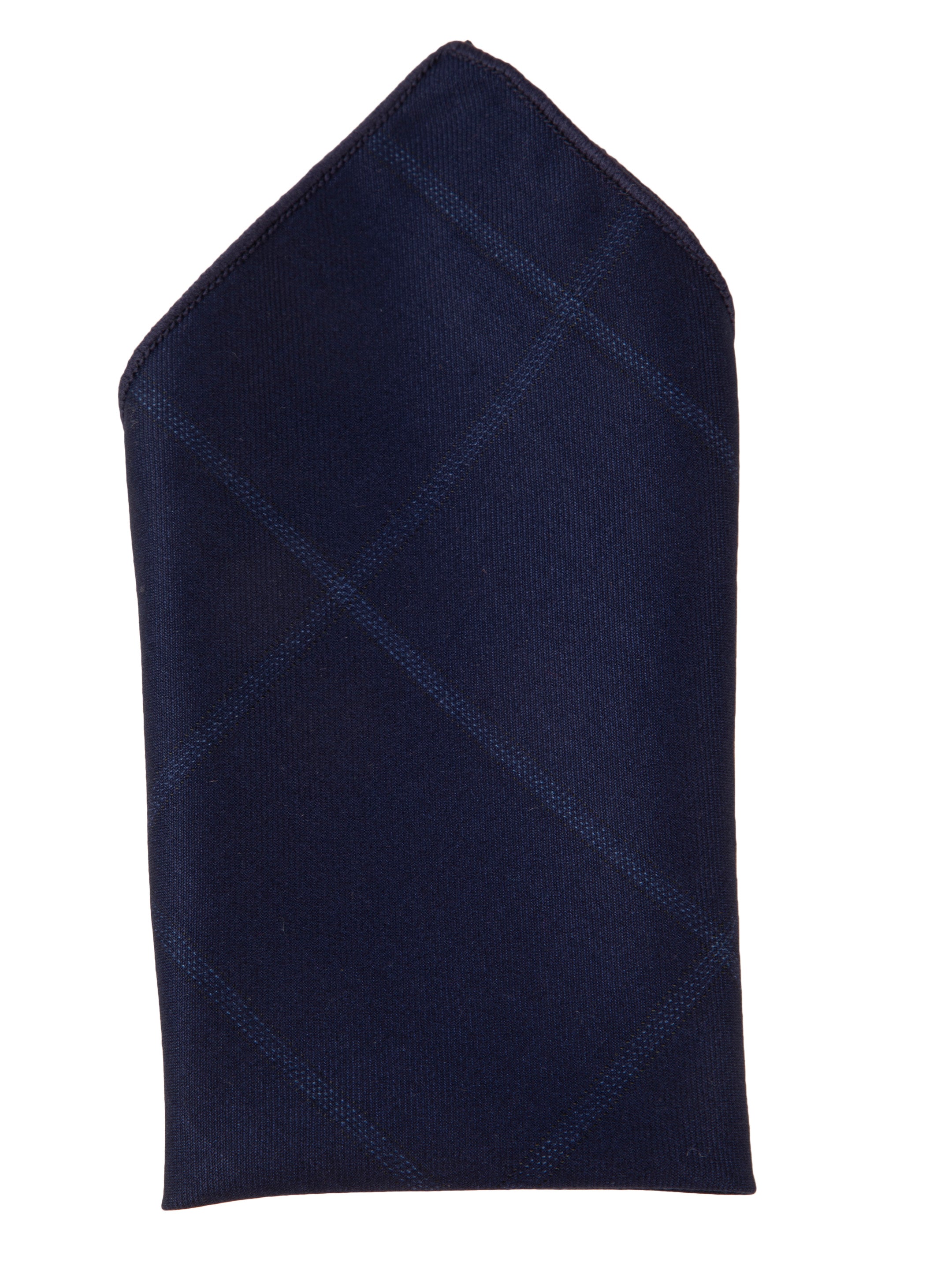 Alvaro Castagnino Black Colored Microfiber Pocket Square for Men