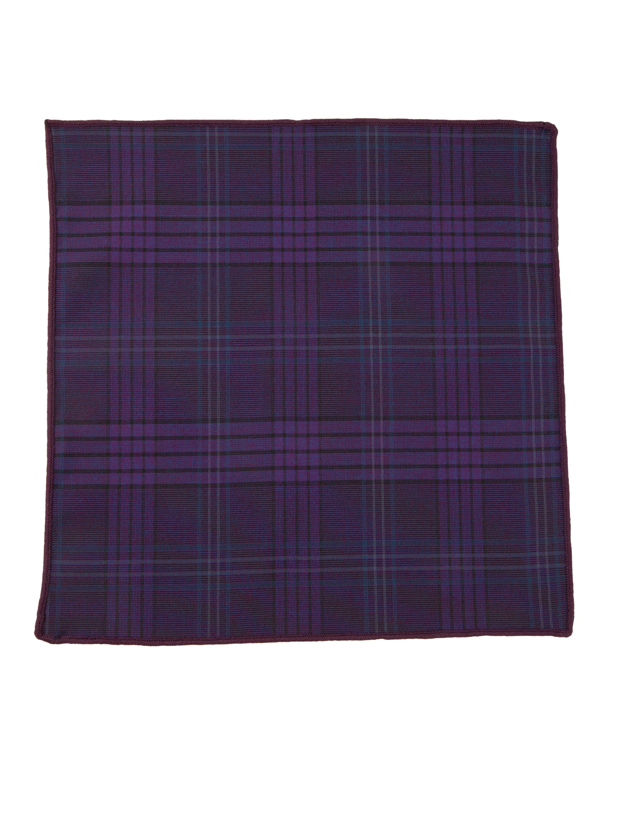 Alvaro Castagnino Purple Colored Microfiber Pocket Square for Men