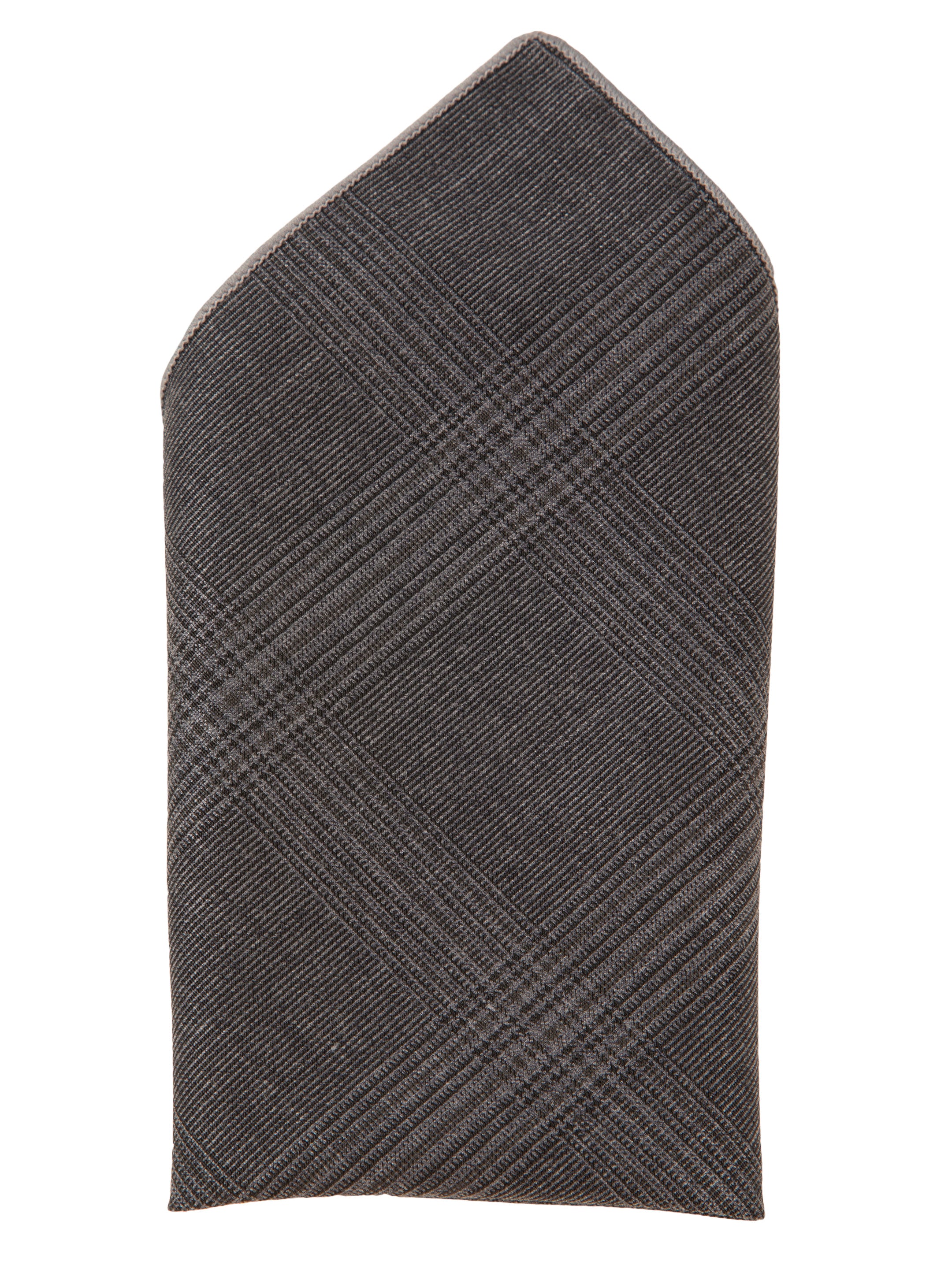 Alvaro Castagnino Grey Colored Microfiber Pocket Square for Men