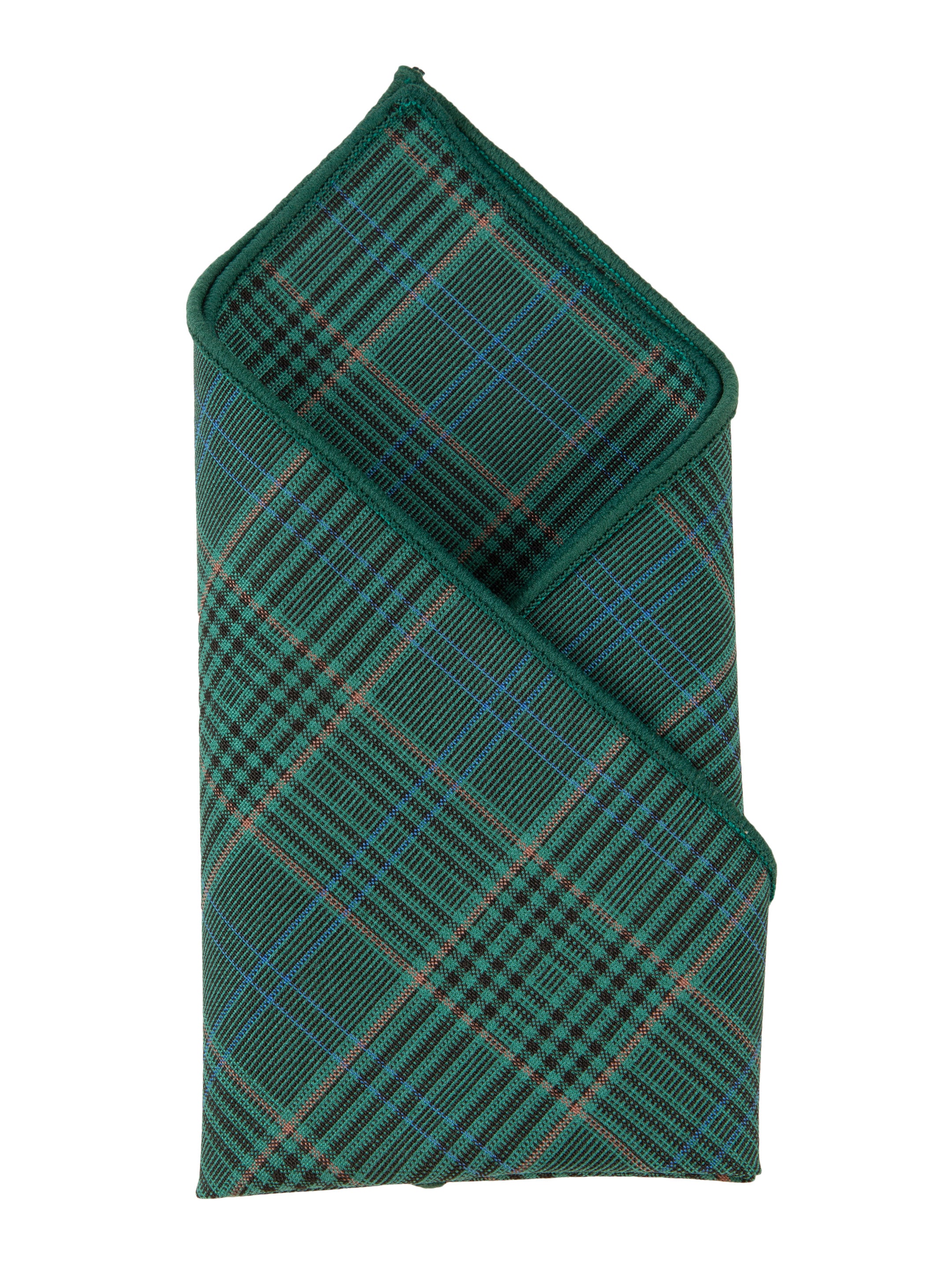 Alvaro Castagnino Turquoise Blue Colored Microfiber Pocket Square for Men