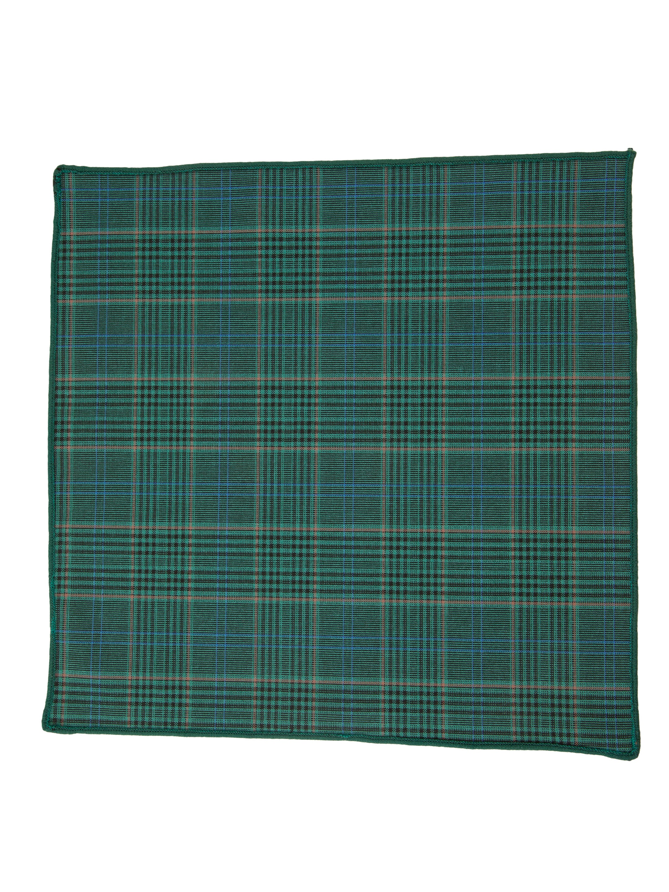 Alvaro Castagnino Turquoise Blue Colored Microfiber Pocket Square for Men