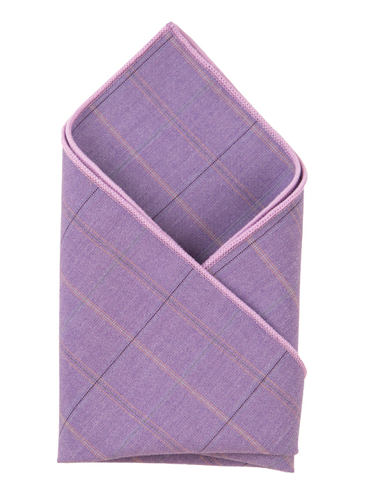 Alvaro Castagnino Purple Colored Microfiber Pocket Square for Men