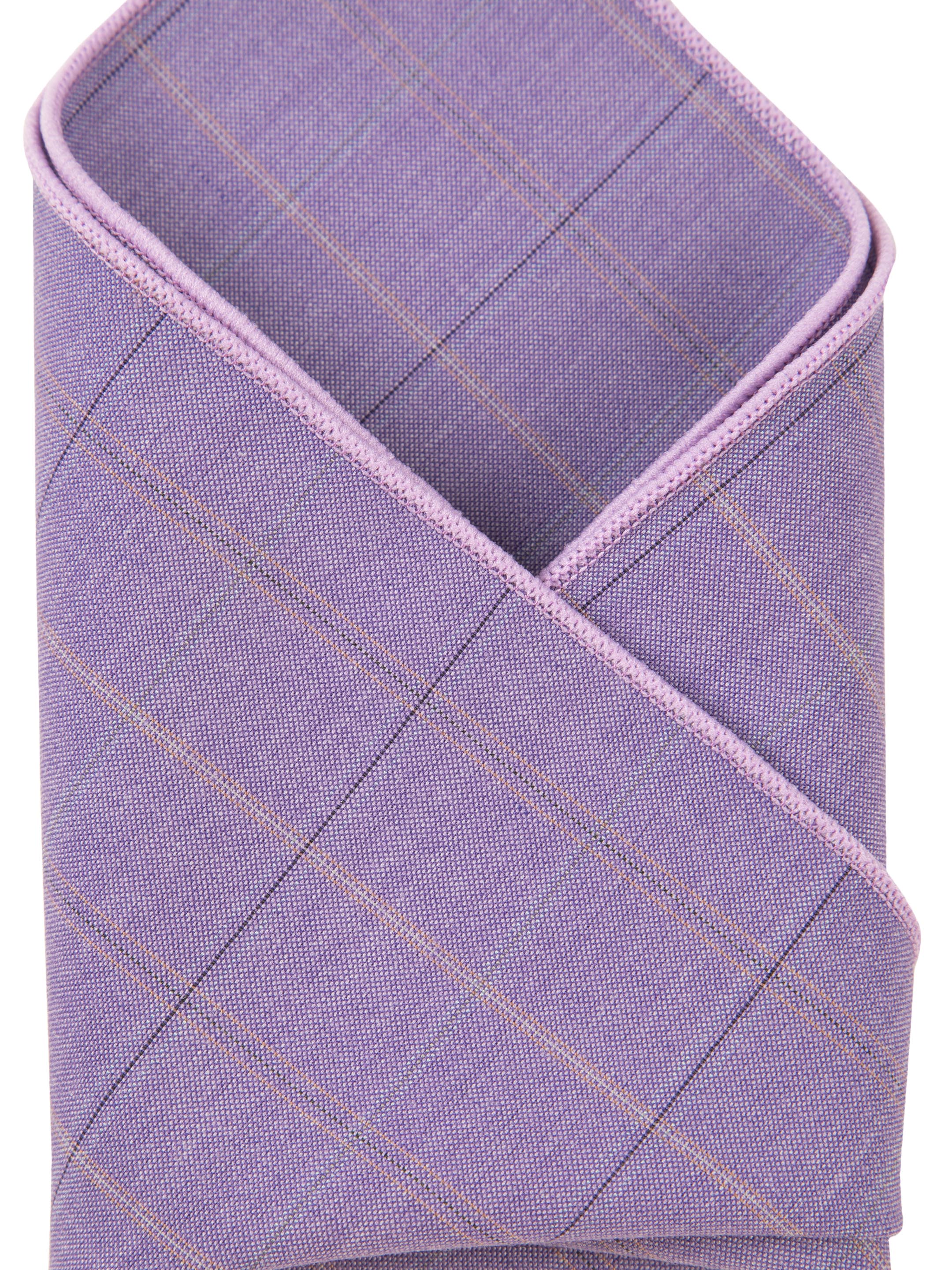 Alvaro Castagnino Purple Colored Microfiber Pocket Square for Men