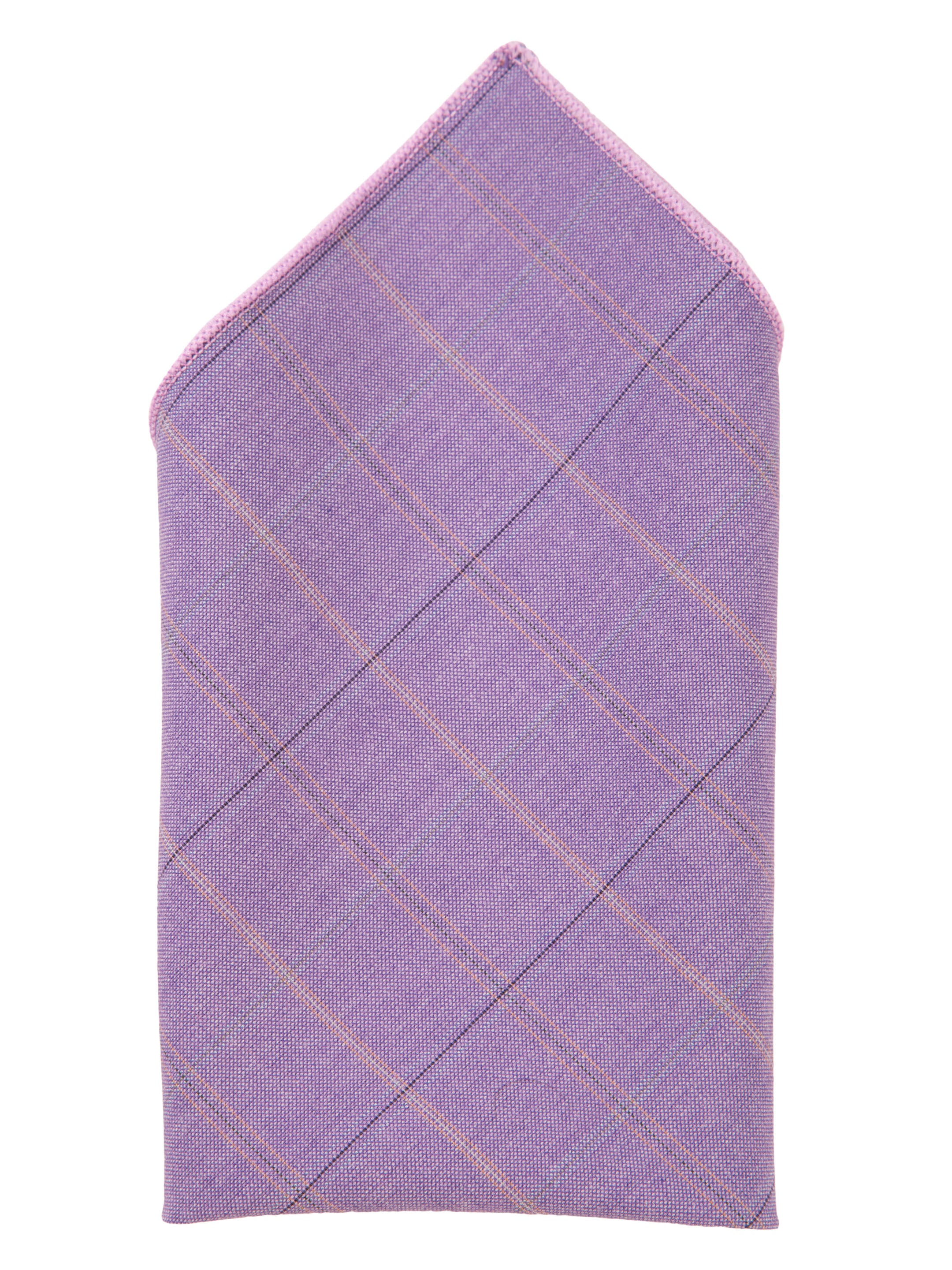 Alvaro Castagnino Purple Colored Microfiber Pocket Square for Men