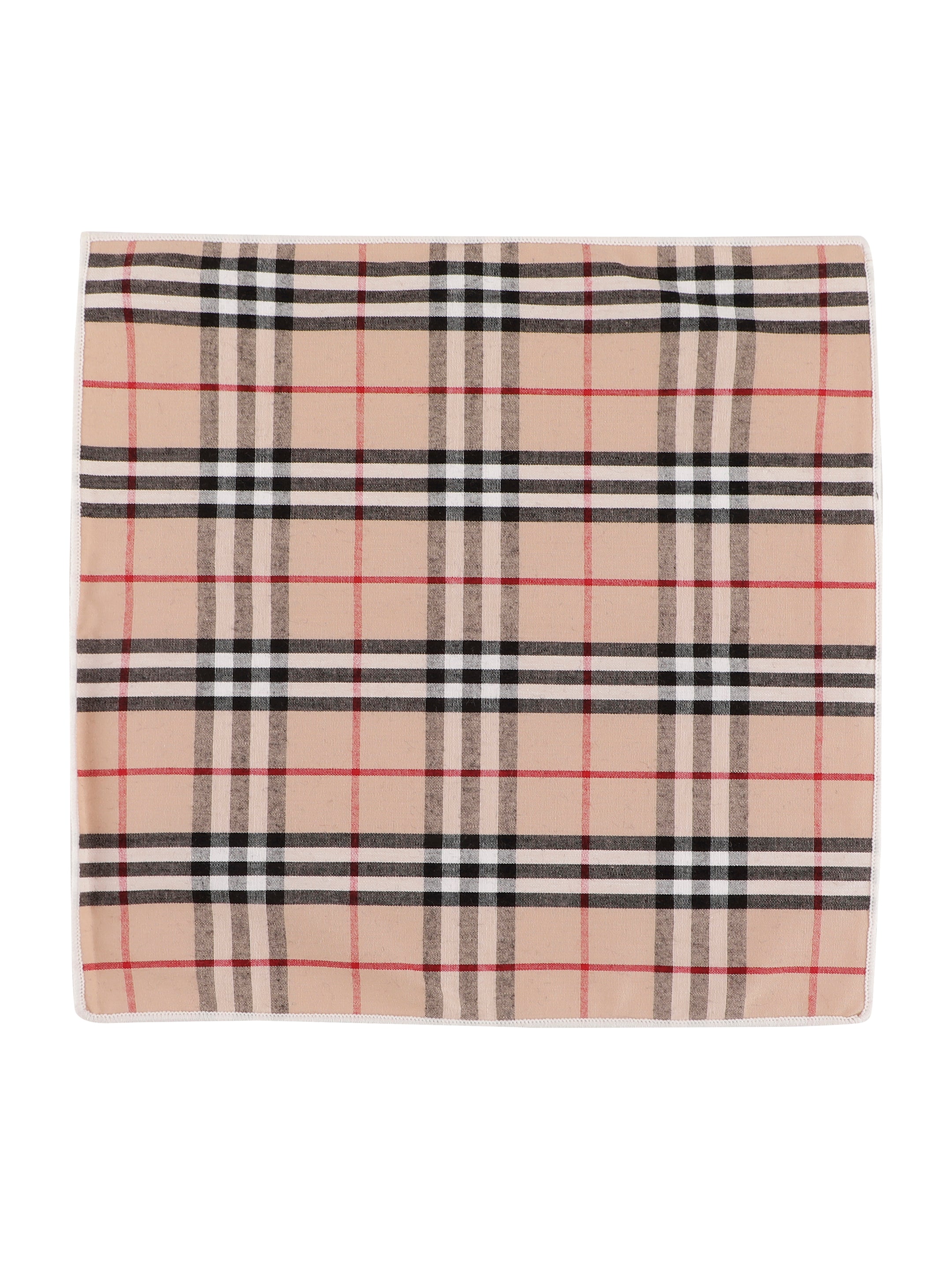 Alvaro Castagnino Beige & Multi Colored Microfiber Pocket Square for Men