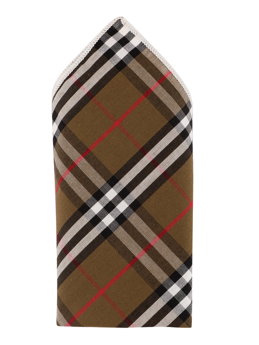 Alvaro Castagnino Brown & Multi Colored Microfiber Pocket Square for Men