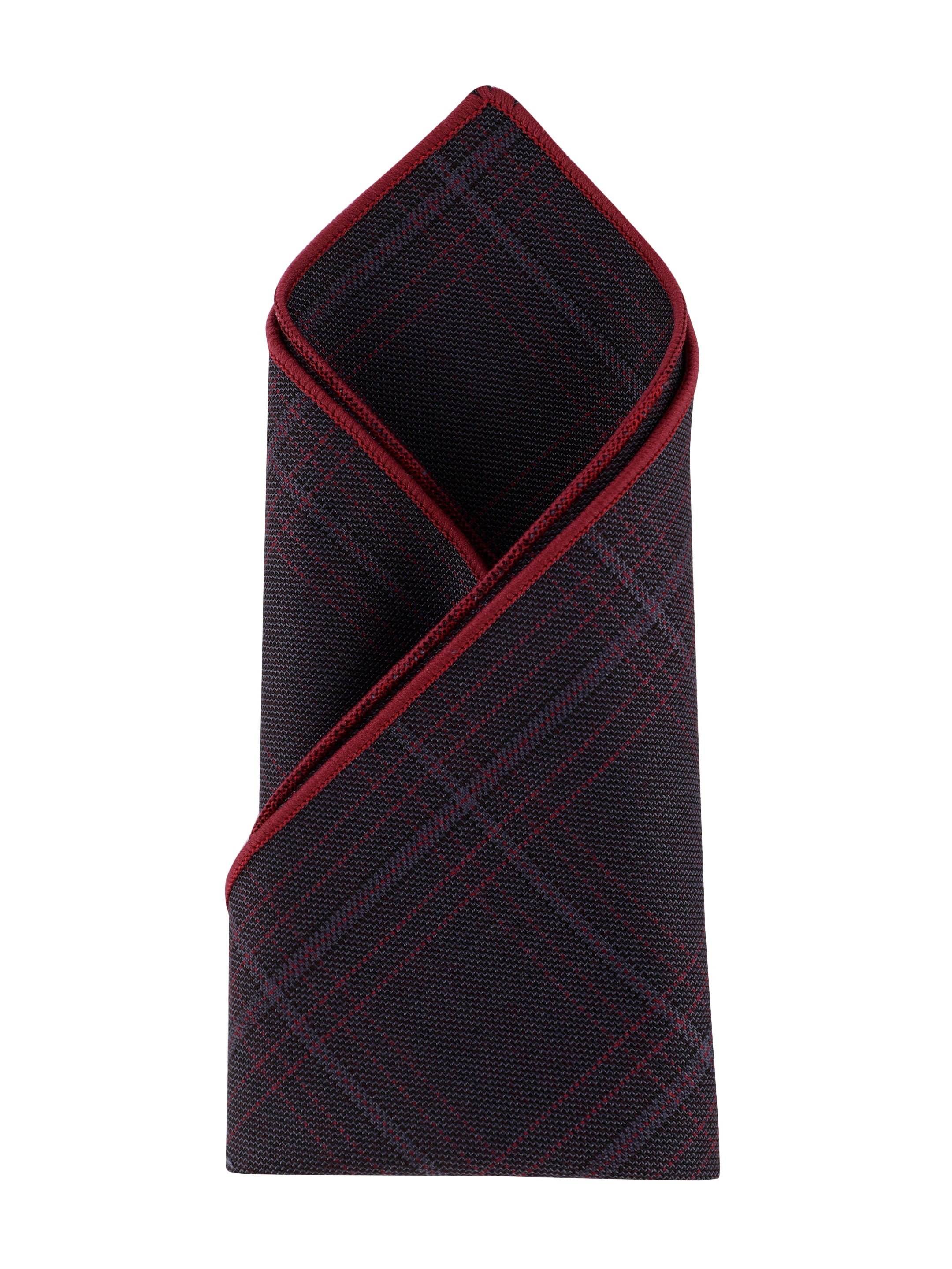 Alvaro Castagnino Blue & Maroon Colored Microfiber Pocket Square for Men