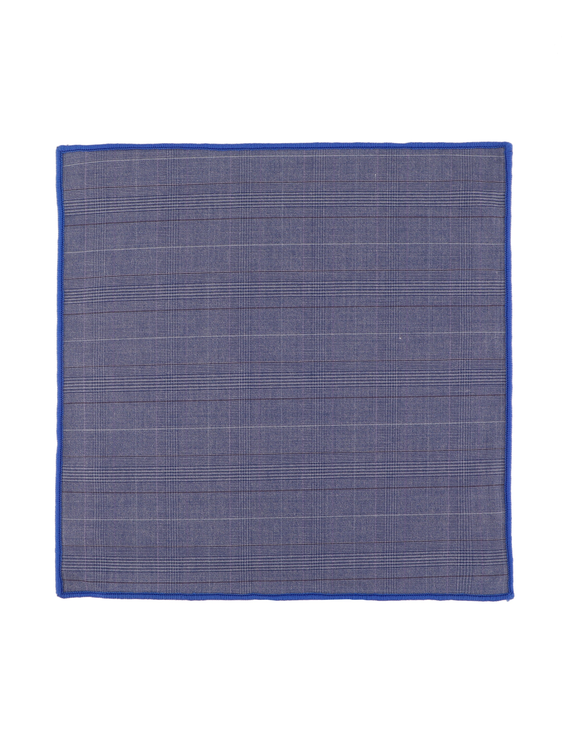 Alvaro Castagnino Blue & Grey Colored Microfiber Pocket Square for Men