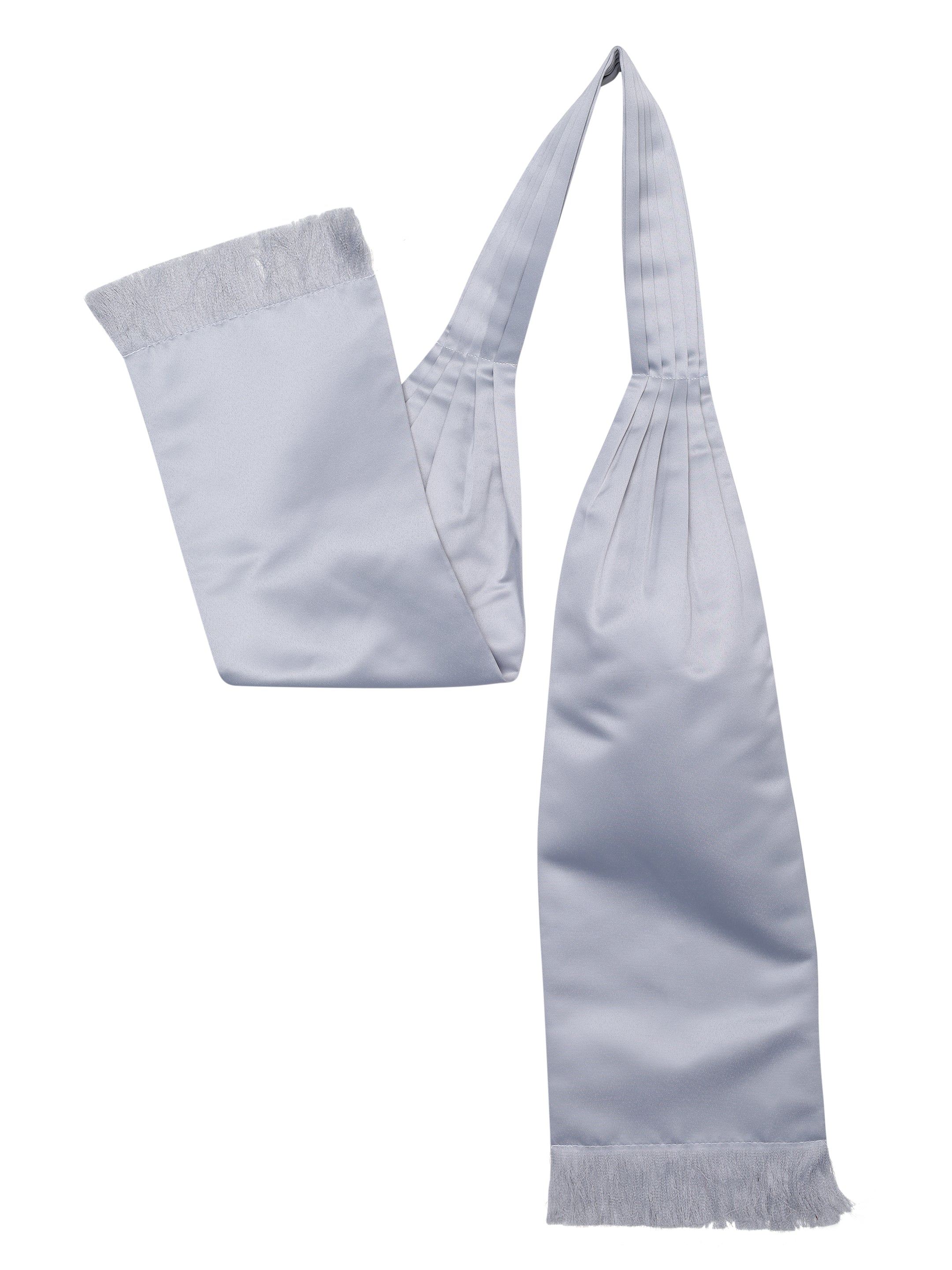 Alvaro Castagnino Grey Colored Microfiber Cravat  for Men