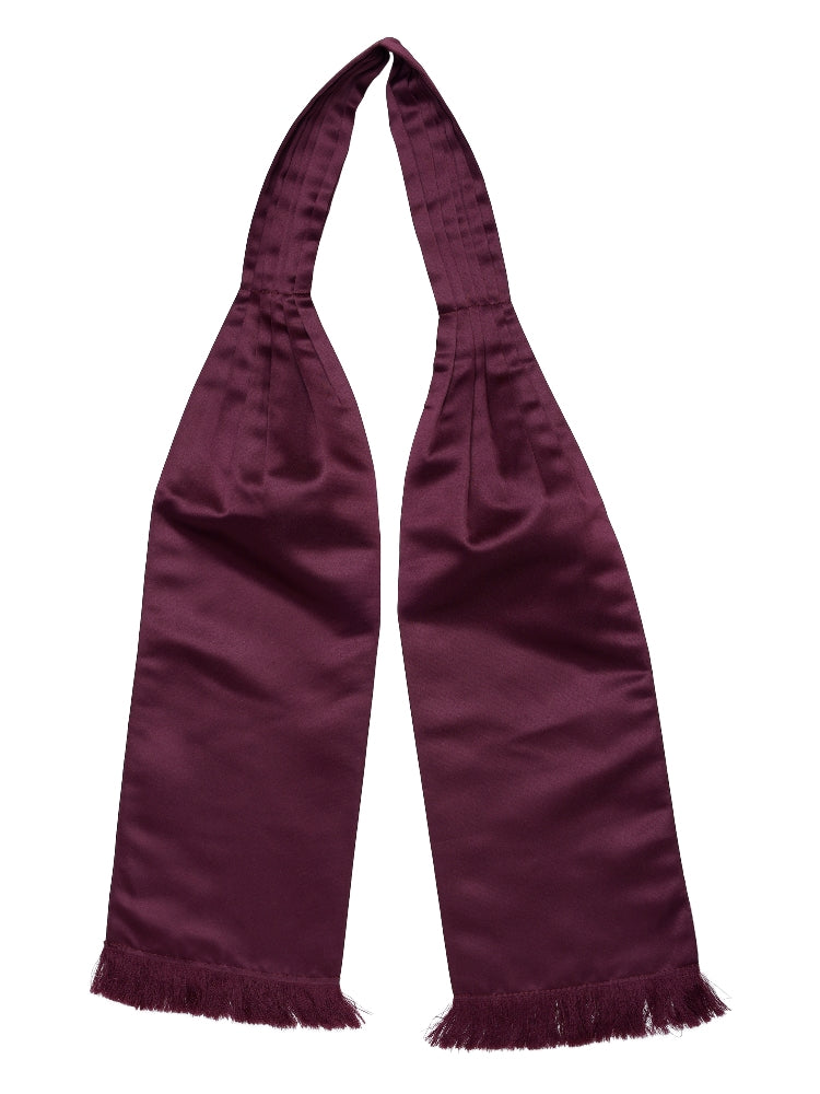 Purple Solid Fringed Cravat