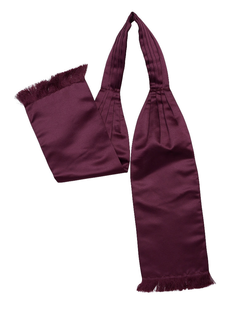 Alvaro Castagnino Burgundy Colored Microfiber Cravat  for Men