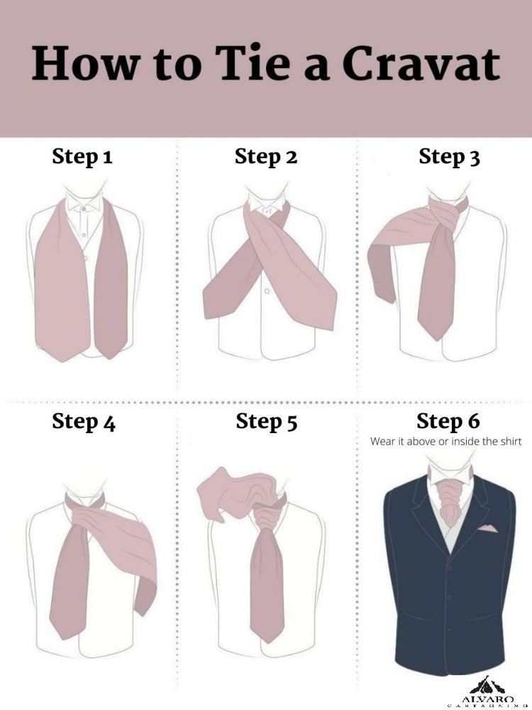 Alvaro Castagnino Burgundy Colored Microfiber Cravat  for Men