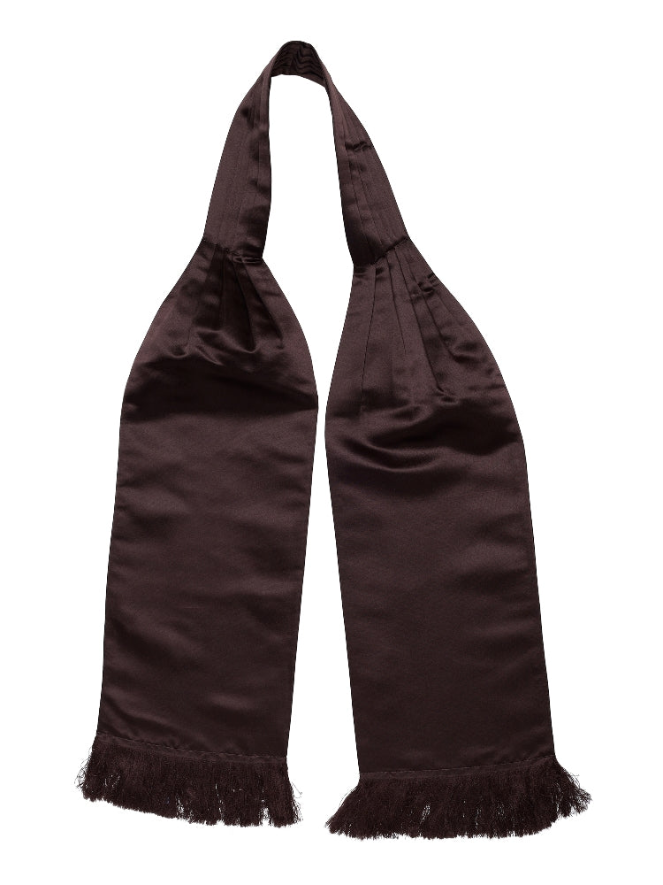 Alvaro Castagnino Brown Colored Microfiber Cravat  for Men