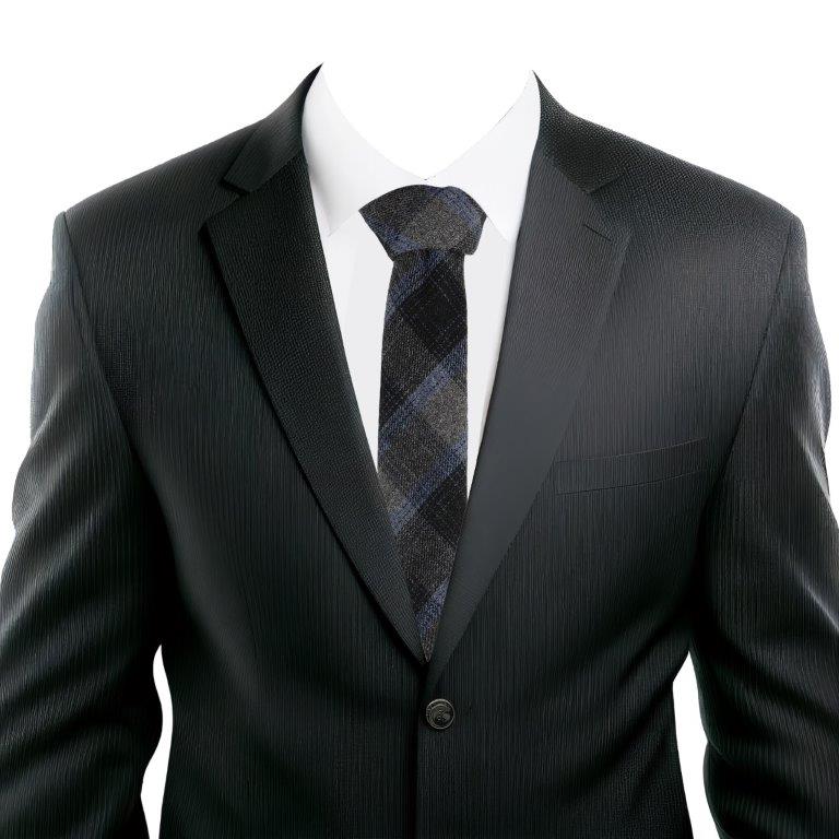 Alvaro Castagnino Grey & Blue Coloured Cotton Necktie for Men