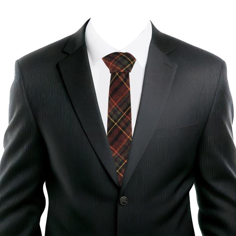 Multicolour Tartan Check Cotton Necktie