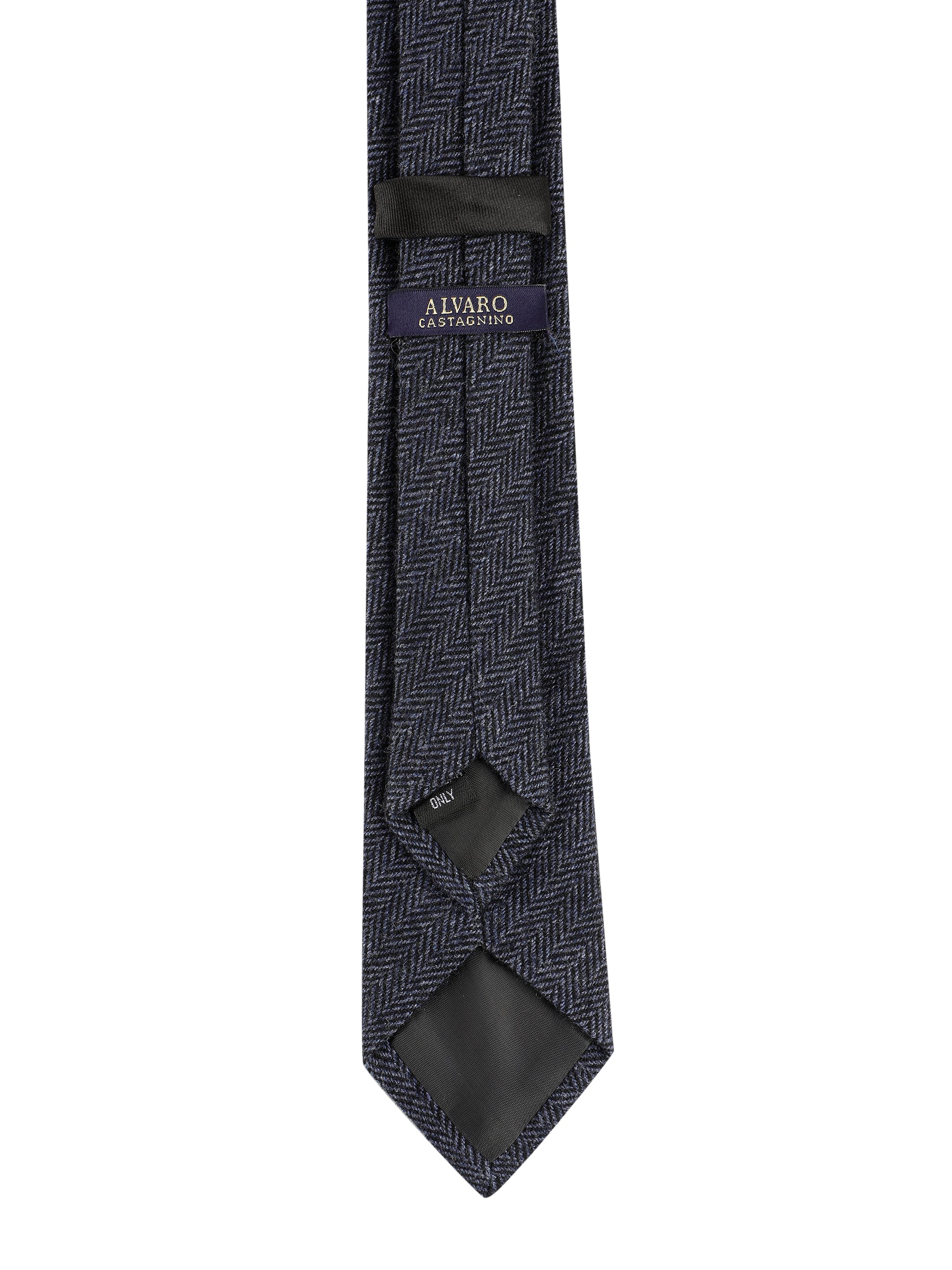 Alvaro Castagnino Grey Coloured Cotton Necktie for Men