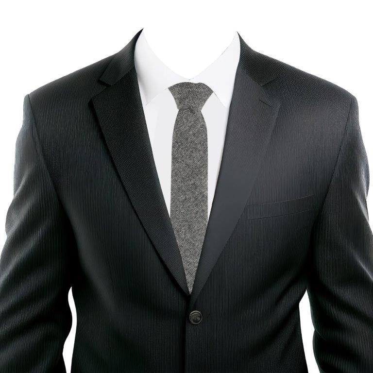 Alvaro Castagnino Grey Coloured Cotton Necktie for Men