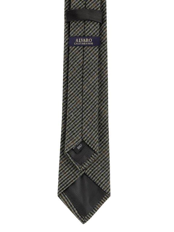 Alvaro Castagnino Grey Coloured Cotton Necktie for Men