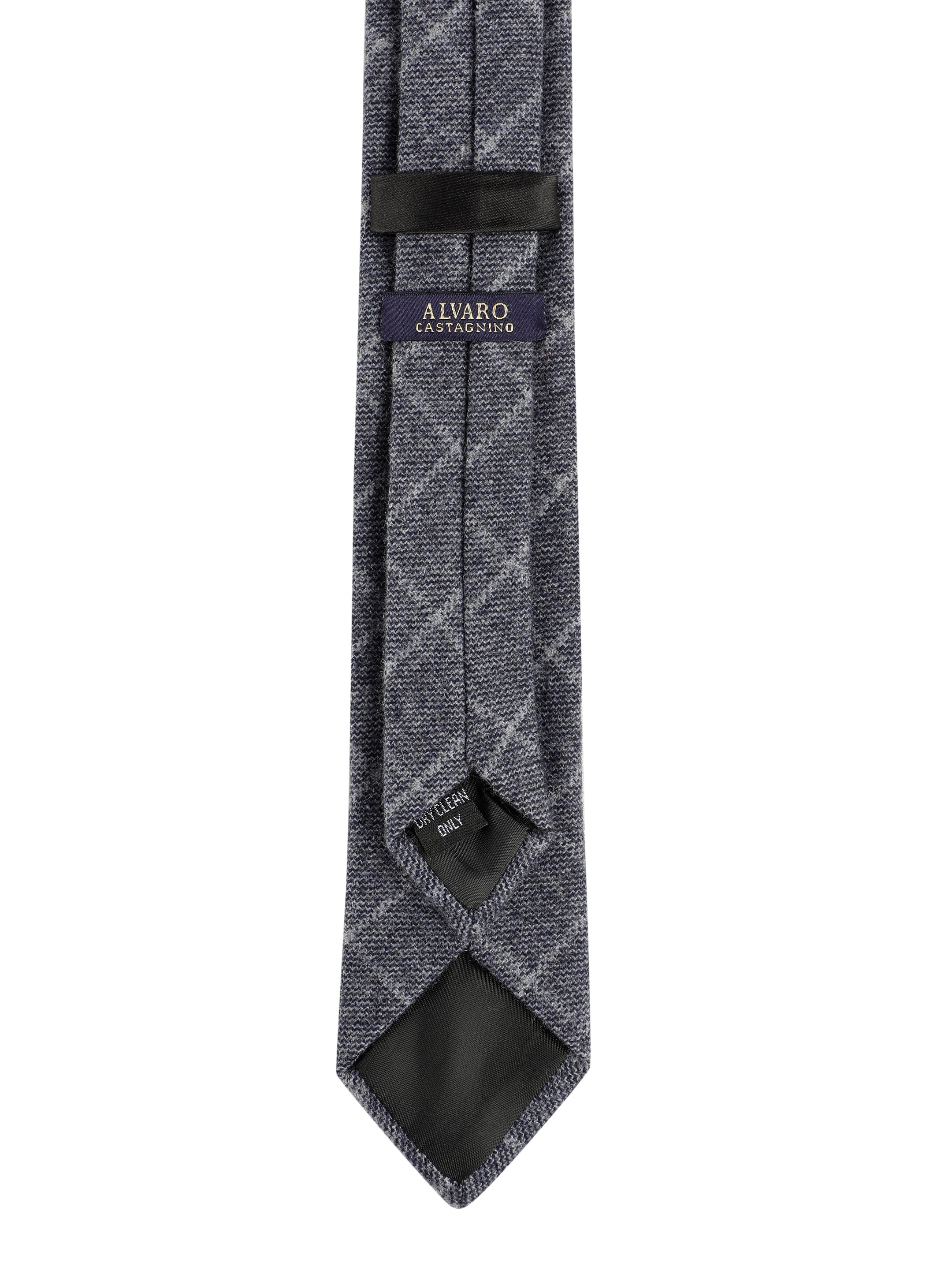 Alvaro Castagnino Grey Coloured Cotton Necktie for Men