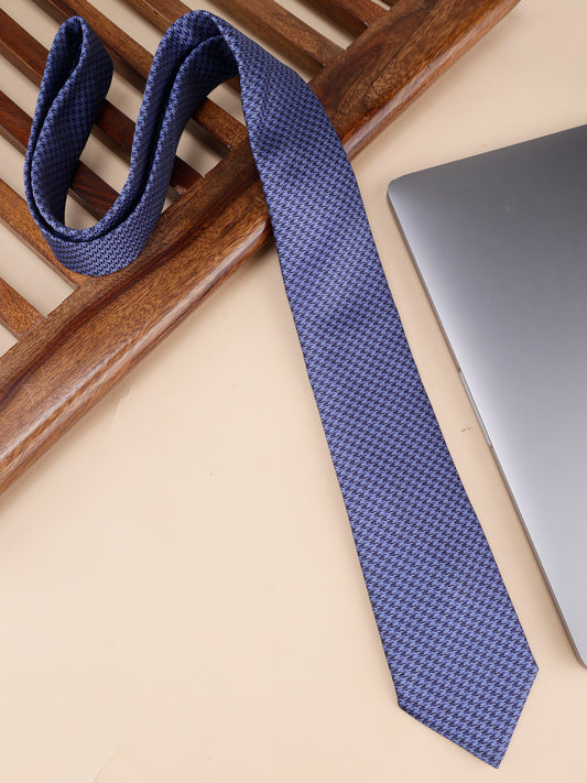 Alvaro Castagnino Blue Coloured Microfiber Necktie for Men