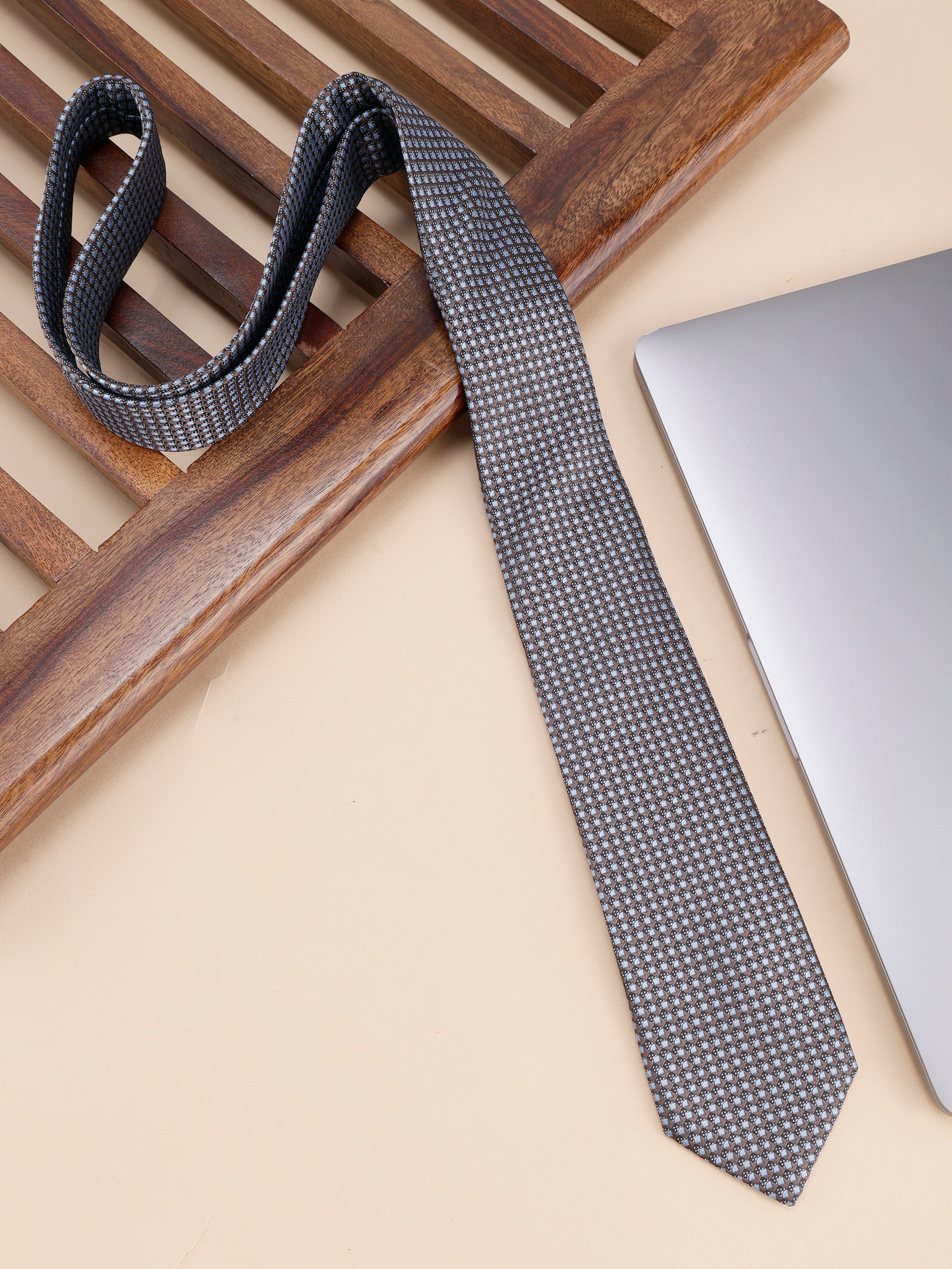 Brown Micro Classic Necktie