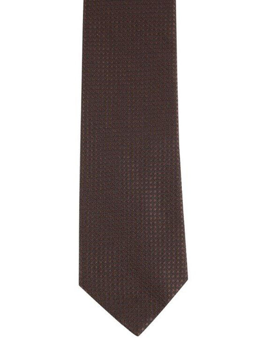 Alvaro Castagnino Brown Coloured Microfiber Necktie for Men