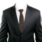 Alvaro Castagnino Brown Coloured Microfiber Necktie for Men