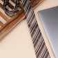 Alvaro Castagnino Brown & Multi Coloured Microfiber Necktie for Men