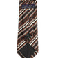 Alvaro Castagnino Brown & Multi Coloured Microfiber Necktie for Men