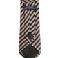 Alvaro Castagnino Beige & Blue Coloured Microfiber Necktie for Men