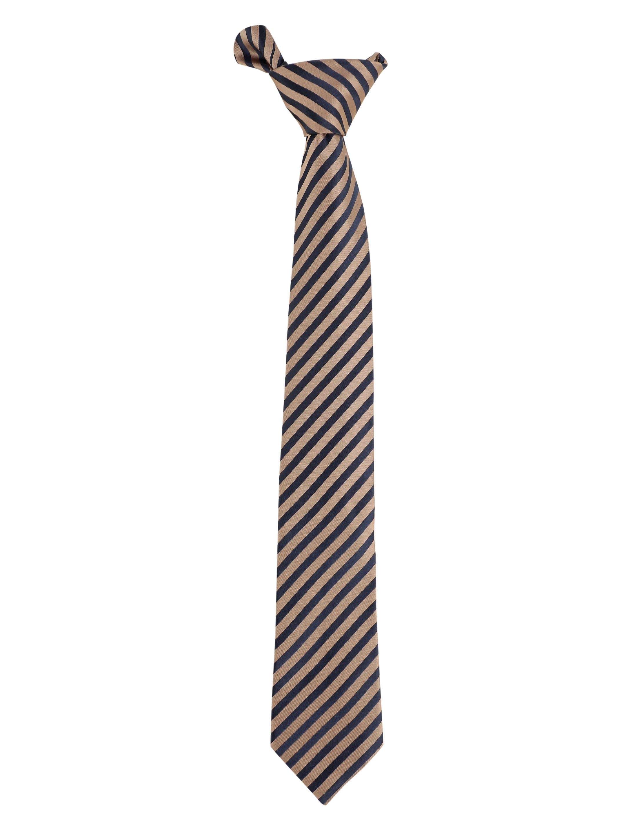 Striped Brown Diagonal Necktie