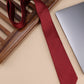 Alvaro Castagnino Red Coloured Microfiber Necktie for Men