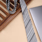 Alvaro Castagnino Grey Coloured Microfiber Necktie for Men