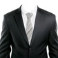 Alvaro Castagnino Grey Coloured Microfiber Necktie for Men