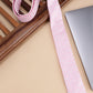 Alvaro Castagnino Pink Coloured Microfiber Necktie for Men