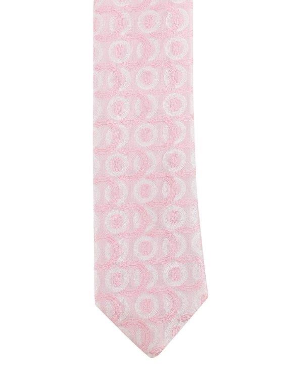 Alvaro Castagnino Pink Coloured Microfiber Necktie for Men