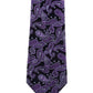 Alvaro Castagnino Purple & Black Coloured Silk Necktie for Men
